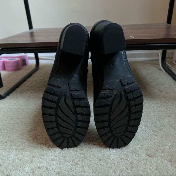 Clarks Verona Trish Leather Black Bootie size 9.5 - Picture 6 of 7